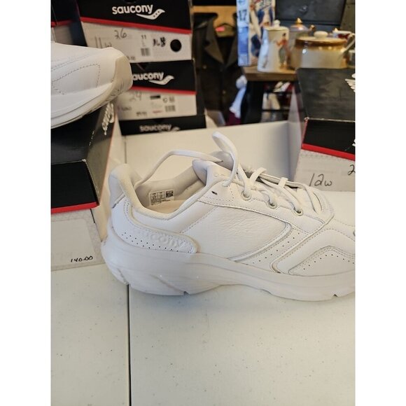 SAUCONY MEN'S GUIDE METRO LE Size 12M White LEATHER UPPER New - Picture 3 of 7
